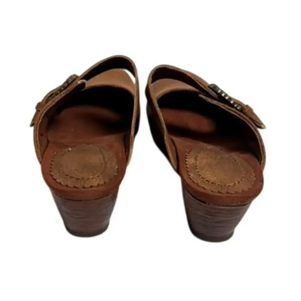 Baretraps Luna Women's Mary Jane Mules, Cashew 8M.